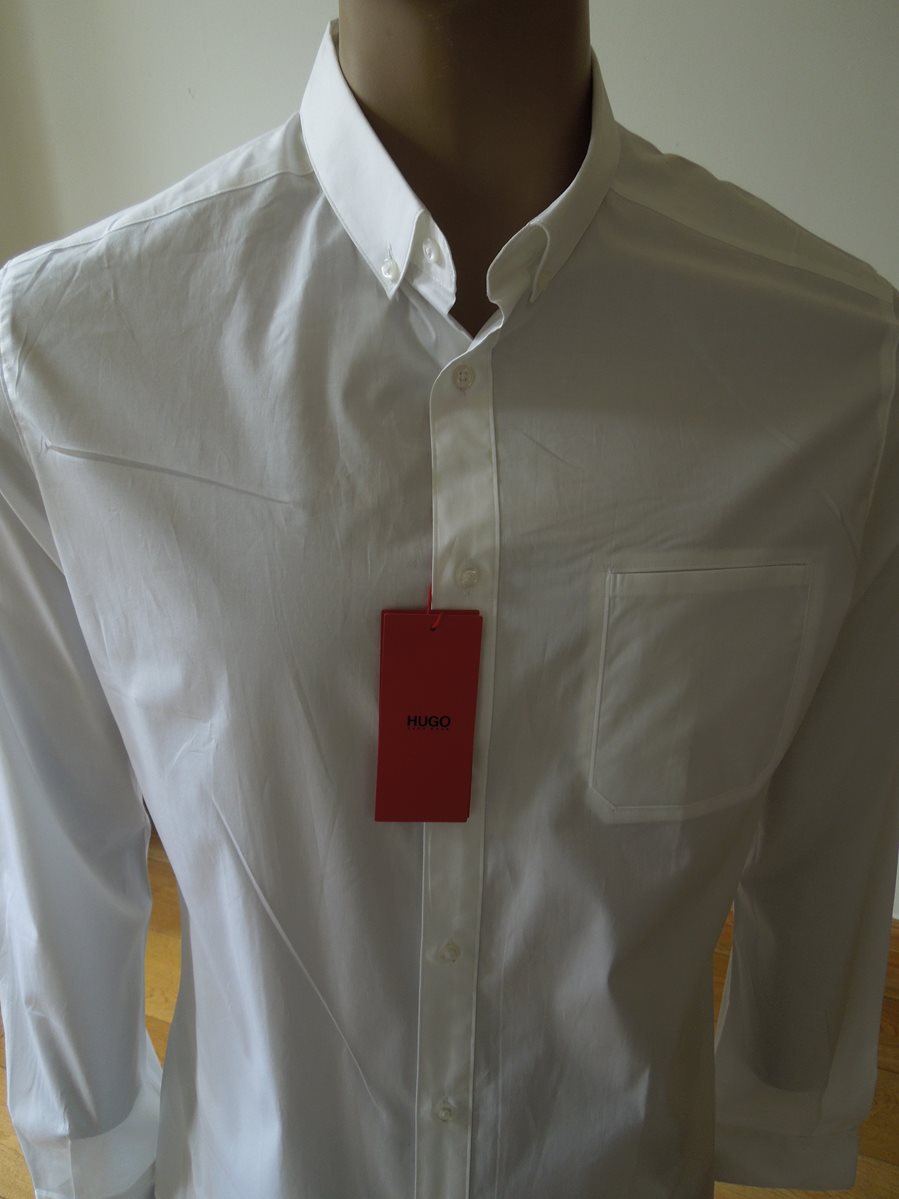 Hugo Boss Men's Cotton White Shirt - The Loft, London