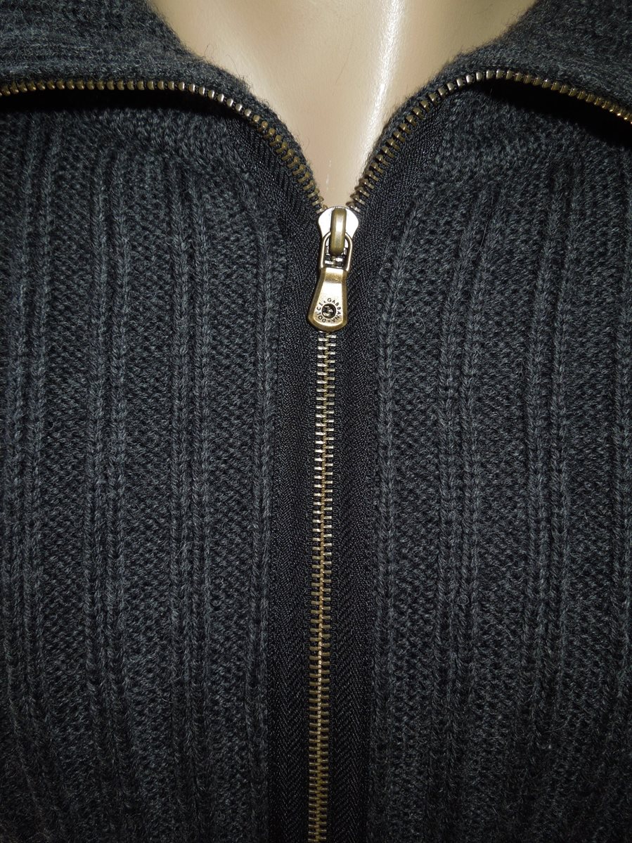 Dolce & Gabbana Grey Woollen Jumper With Detachable Sleeves - The Loft, London
