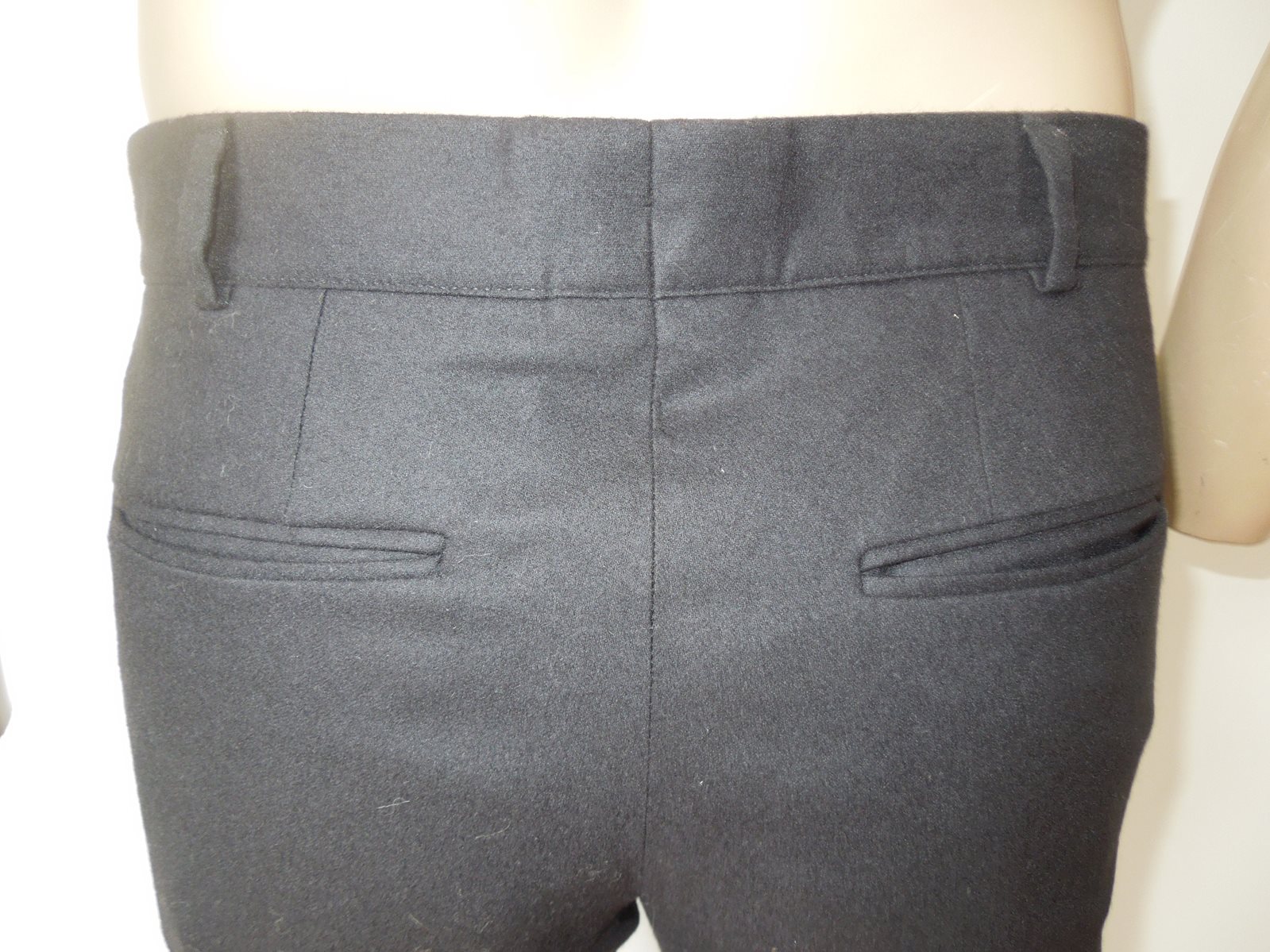 Bottega Veneta Men's  Black Cashmere/Wool Mens Trousers. - The Loft, London