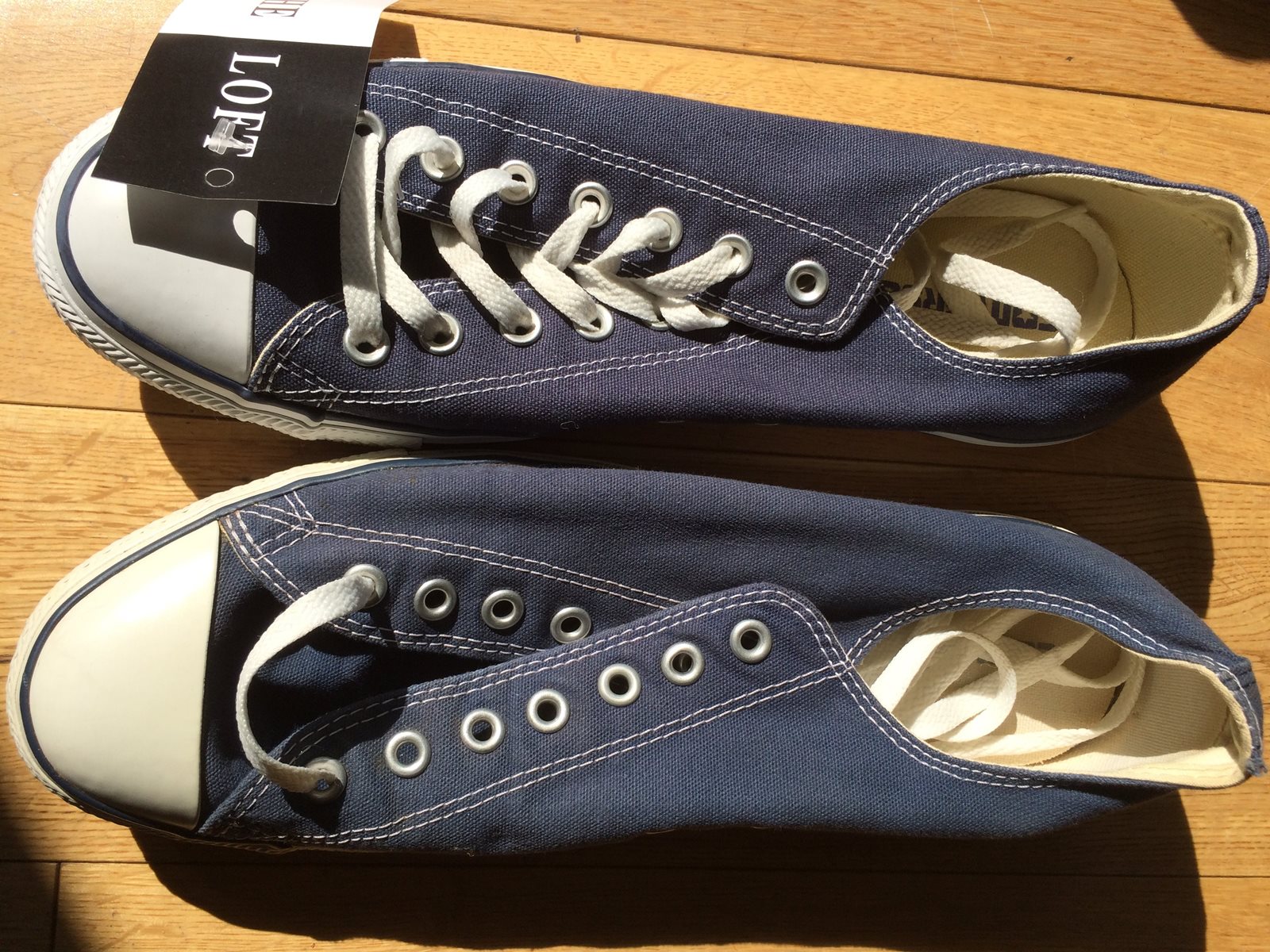 Converse All Stars Navy Blue Low Top Sneakers - The Loft, London